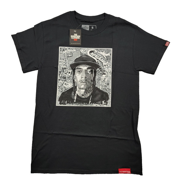 The Marathon Clothing Shirt Mens Small Black Graphic Tee TMC Crenshaw Slauson - Picture 1 of 9